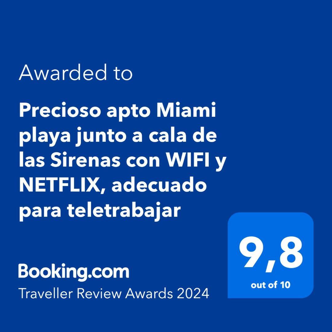 Precioso Apto Miami Primera Linia Playa Cala De Las Sirenas, Con Wifi Y Netflix, Adecuado Para Teletrabajar Miami Playa Extérieur photo
